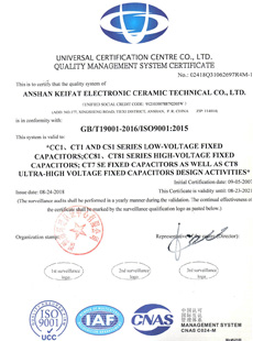 ISO-9001質(zhì)量體系認(rèn)證證書（英文）